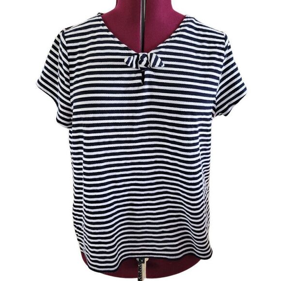 Liz Claiborne Striped Top (Size XXL) - Picture 1 of 6